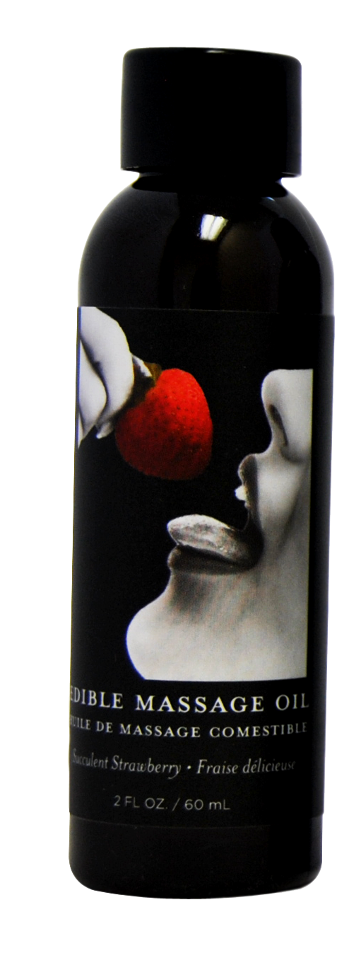 Earthly Body Edible Massage Oil Strawberry Flavor